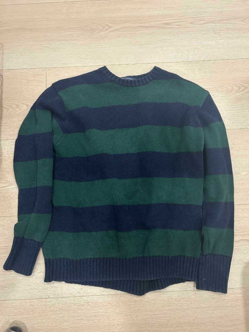 Brandy Melville Blue and Green Stripped Sweater